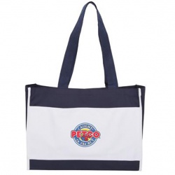 Classic Two-Tone Gusseted Tote