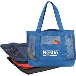 Polyester Tote with Mesh Panels