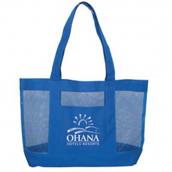 Color Accents Mesh Tote