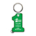 #1 Soft-Touch Vinyl Key Tag - Travel Accessories & Luggage