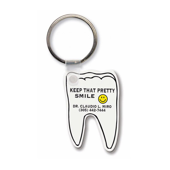 Tooth-Shaped Key Tag - Travel Accessories & Luggage