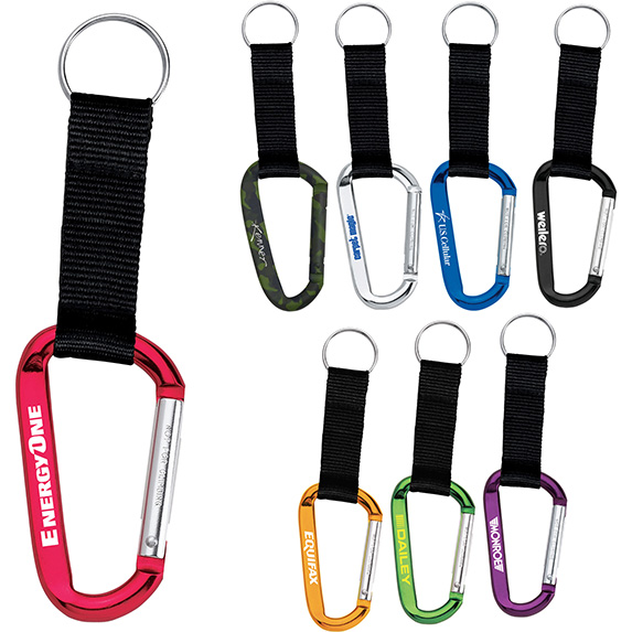 Carabiner with Webbed Strap #11215