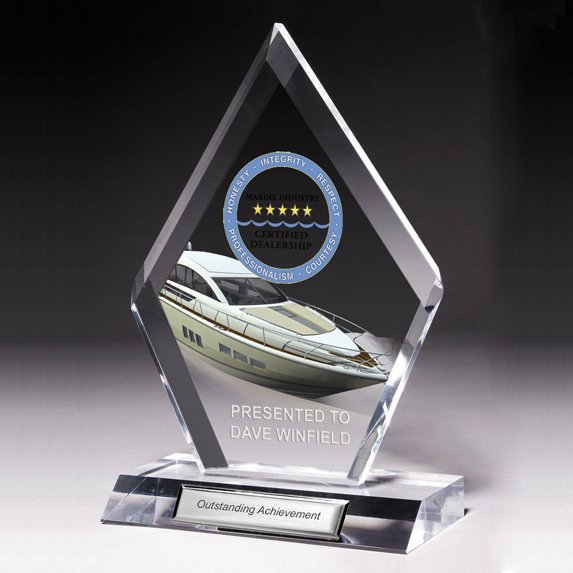 Lasered Jade Acrylic Award - Awards Motivation Gifts