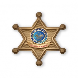 Sheriff Badge Chipboard Button 