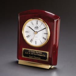 Cornell Rosewood Table Clock