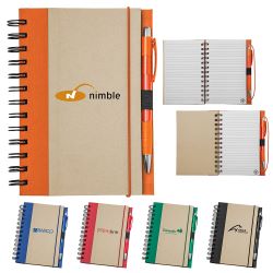 Recycled Color Spine Spiral Notebook