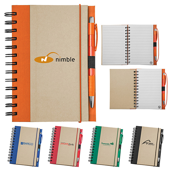 Recycled Color Spine Spiral Notebook - Padfolios, Journals & Jotters