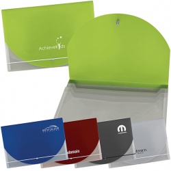 Translucent Document Holder with Accent Color Flap