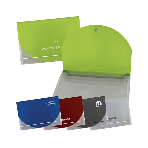 Translucent Document Holder with Accent Color Flap - Bags