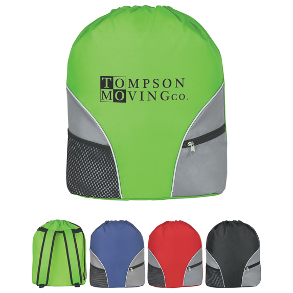 drawstring backpack with wide straps