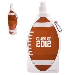 16 oz. Football Collapsible Water Bottle