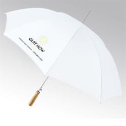 48 Arc Auto Open Umbrella with Wood Handle