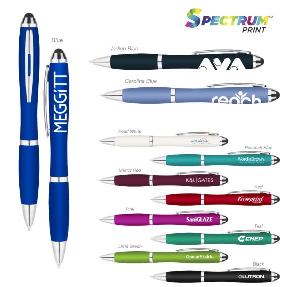 Metallic Curvaceous Ballpoint Stylus  - Pens Pencils Markers