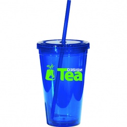 16 oz. Clear Double Wall Tumbler