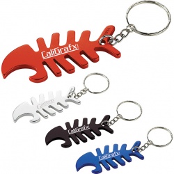 Anti-Wire-Tangle Bottle Opening Key Chain