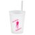 12 oz. Stadium Cup with Lid and Straw - Mugs Drinkware