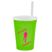 12 oz. Stadium Cup with Lid and Straw - Mugs Drinkware