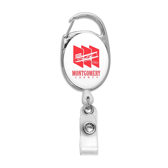 Retractable Badge Reel with Carabiner Clip - Awards Motivation Gifts