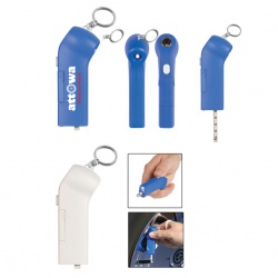Key Ring Tire Gauge and Light