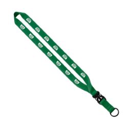 3/4 Polyester Lanyard with Slide Buckle Release & Split-Ring