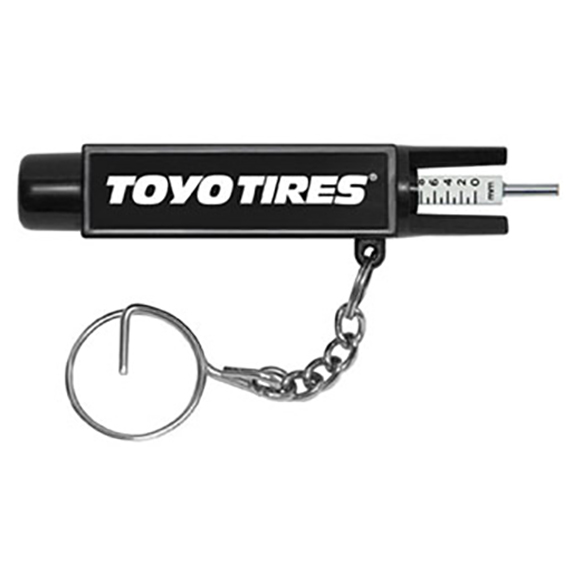 Tire Gauge on Key Ring - Tools Knives Flashlights