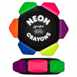 Six Color Neon Crayon Wheel