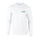 Gildan Ultra Cotton Classic Fit Adult Long Sleeve T-Shirt, 6 oz. - White