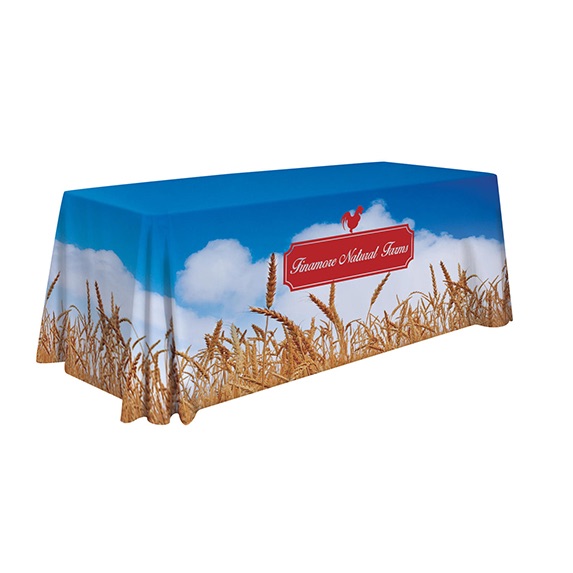 6ft Dye Sublimated Table Throw - Trade-Show-Essentials