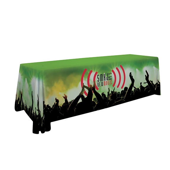 8ft Premium Dye Sublimated Table Throw - Trade-Show-Essentials