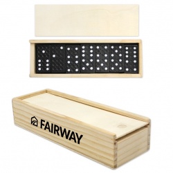 Dominoes in Wood Box