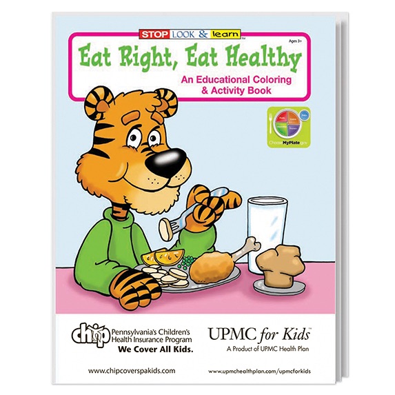 Eat Right Eat Healthy Coloring Book - Puzzles, Toys & Games