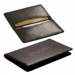 Bonded Leather Cowhide Card Case