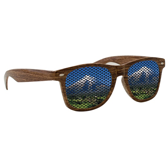 Lenstek Wood Grain Miami Sunglasses - Outdoor Sports Survival