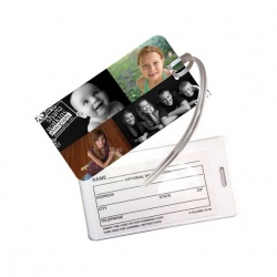 Luggage Tag with Clear Vinyl Slip in Address Window