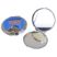 Round Metal Compact Mirror with All Over Imprint - Travel Accessories & Luggage