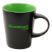 12 Oz. Matte Black Coffee Mug with Interior Contrasting Color - Mugs Drinkware