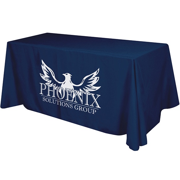 4 Sided Polyester Table Banner - Trade-Show-Essentials