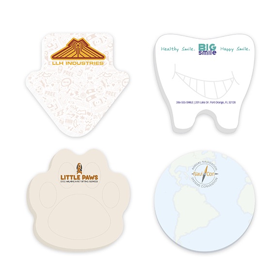 Bic Custom Shape 3" x 3", 50 Sheet Sticky Note Pad  - Awards Motivation Gifts