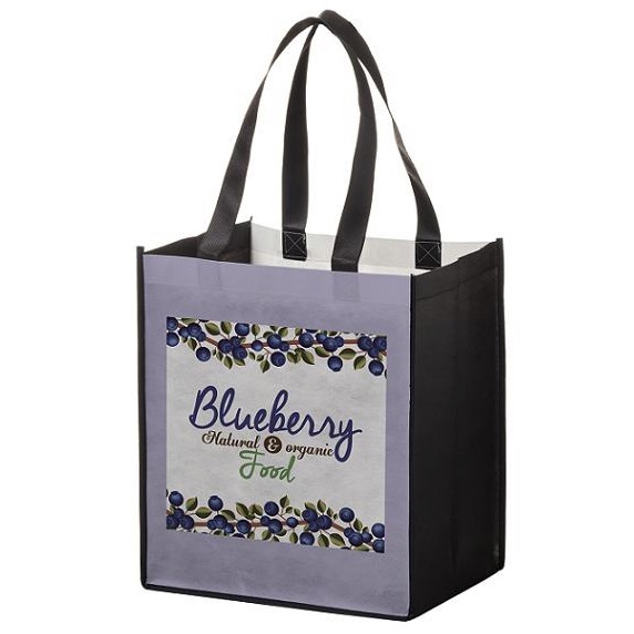 13" x 10" x 15" P.E.T. Non-Woven Full Color  Grocery Bag - Bags