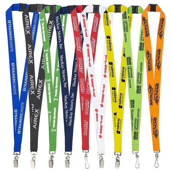 3/4" Poly Lanyard with Breakaway Release  - Awards Motivation Gifts