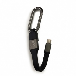 Type C Charge and Data Sync Cable with Carabineer