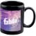 11 oz. Full Color Black Stoneware Executive Mug - Mugs Drinkware