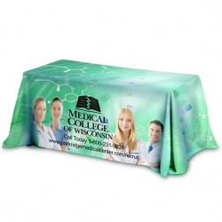 3-Sided Throw Style Table Covers - Fits 6 Foot Table