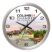 14" Brushed Metal Wall Clock with Glass Lens - Awards Motivation Gifts