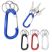 8mm Carabiner With Triple Split Ring - Travel Accessories & Luggage
