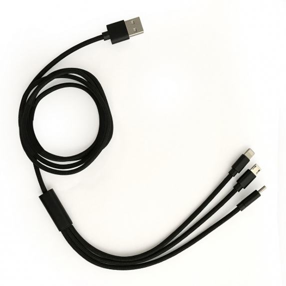 4ft, 3-in-1 charging cable - Technology
