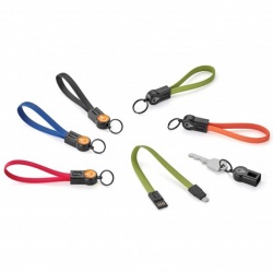 2-IN-1 CHARGING/DATA TRANSFER CABLE/KEY RING
