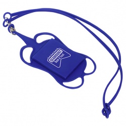 Silicone Lanyard Smart Phone and Card Holder