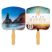 Religious Sandwich Hand Fan with Full Color on Second Side - Travel Accessories & Luggage