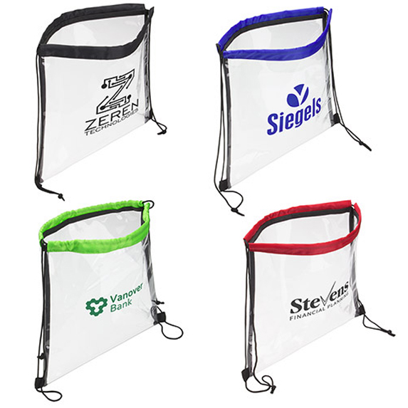 Clear Bag with Drawstring - Bags